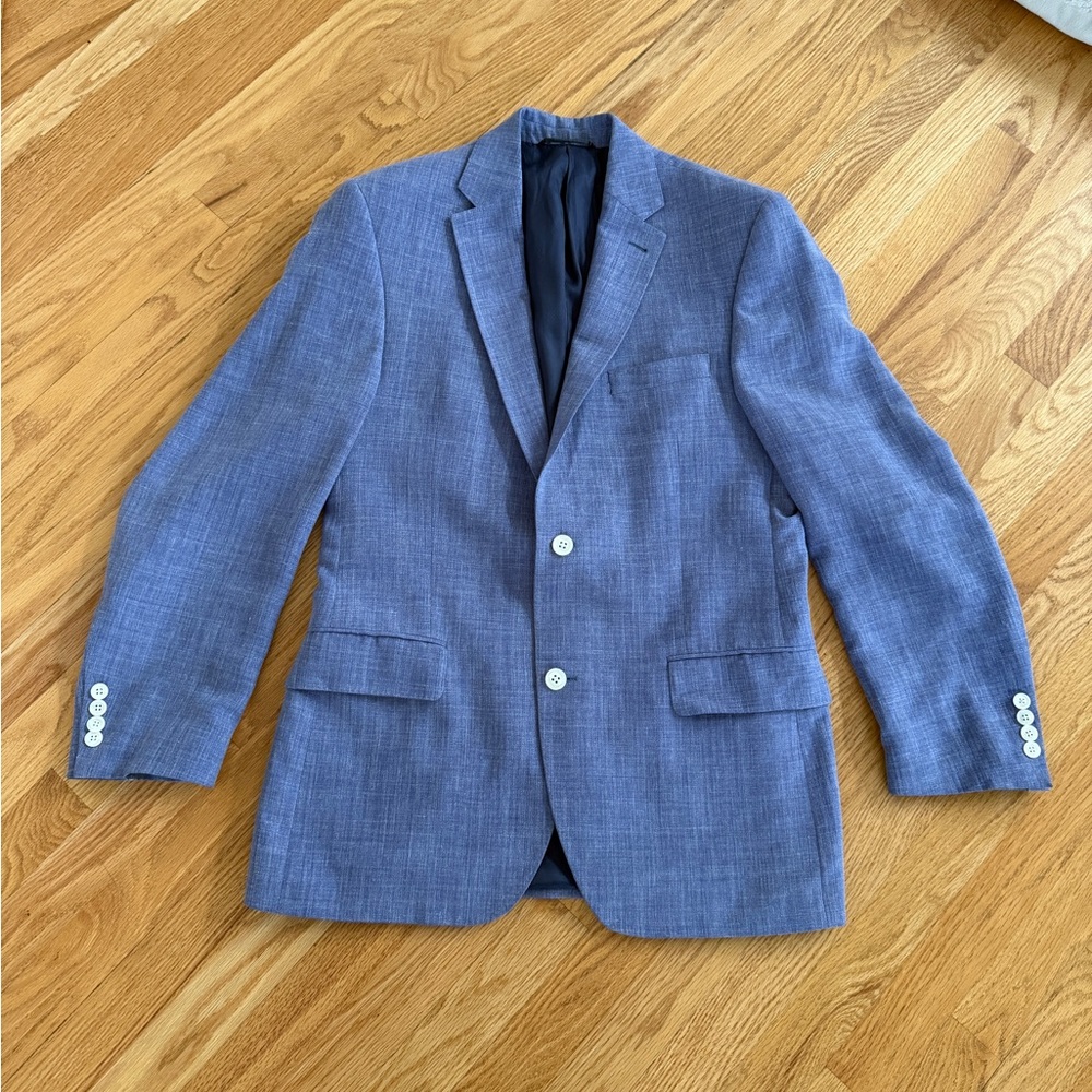 Light blue sports car suit jacket blazer
Linen S. Cohen